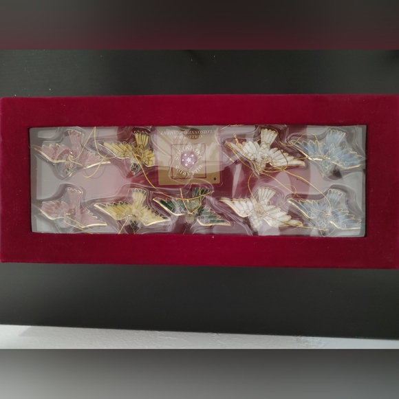 Vintage Dillard's Collectible Cloisonne Ornament Bird Set - Picture 13 of 13